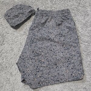 Topman Black and Orange Patterned Shorts with Pouch